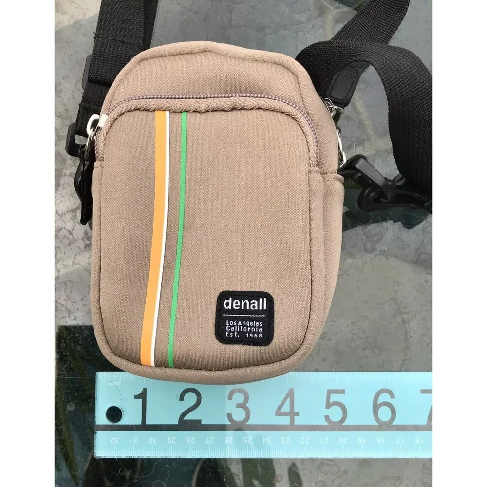 Denali Camera Portable Small Bag Case W Strap Hiking Photography Clip On Tan